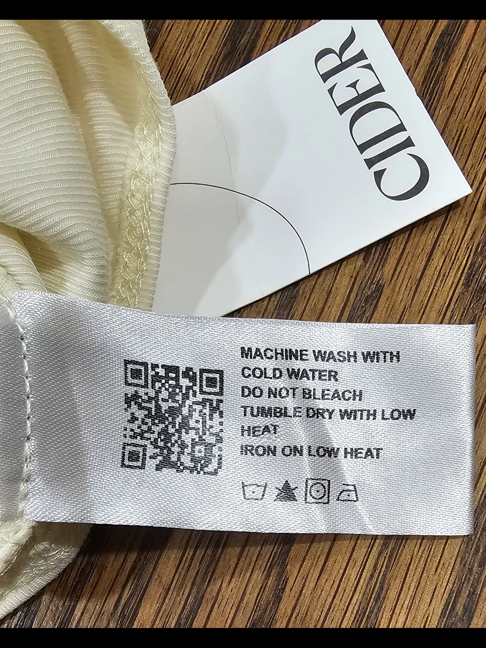 Cider Cream Satin Drape V-Neck Bandeau Bodysuit